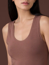 beYOUtiful - Canottiera spalla larga in cotone elasticizzato extra fine Neri Donna - Ragno