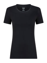 beYOUtiful - Maglietta in cotone elasticizzato extra fine Neri Donna - Ragno