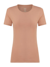 beYOUtiful - Maglietta in cotone elasticizzato extra fine Marroni Donna - Ragno