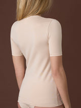 beYOUtiful - Maglietta in cotone elasticizzato extra fine Neri Donna - Ragno