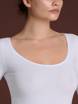 beYOUtiful - Maglietta a manica lunga in cotone elasticizzato extra fine Neri Donna - Ragno