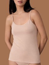 beYOUtiful - Top in cotone elasticizzato extra fine Marroni Donna - Ragno