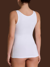 beYOUtiful - Canottiera in cotone elasticizzato extra fine Bianchi Donna - Ragno