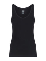 beYOUtiful - Canottiera in cotone elasticizzato extra fine Neri Donna - Ragno