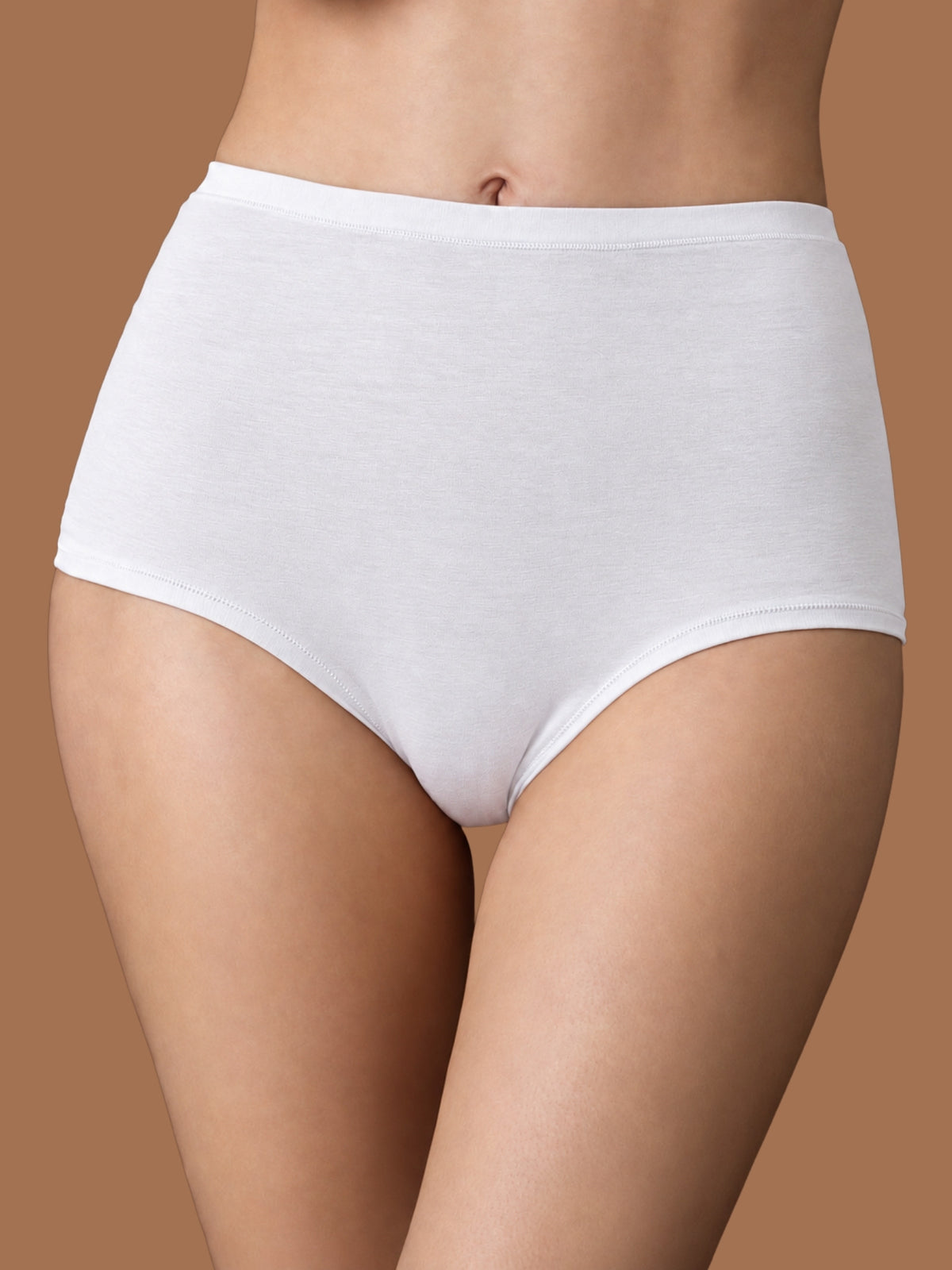 beYOUtiful - Slip alto in cotone elasticizzato extra fine Bianchi Donna - Ragno