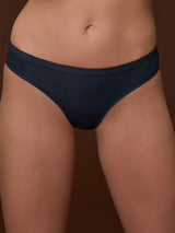 beYOUtiful - Slip brasiliano in cotone elasticizzato extra fine Blu Donna - Ragno