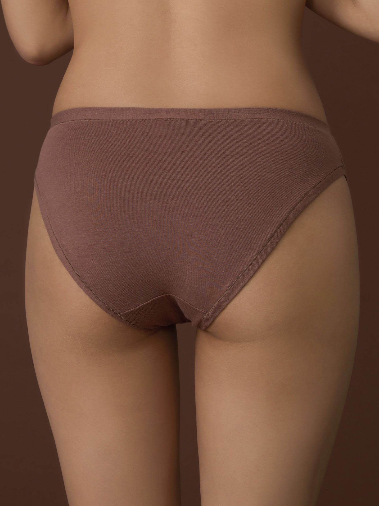 beYOUtiful - Slip in cotone elasticizzato extra fine Marroni Donna - Ragno