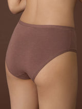 beYOUtiful - Slip alto in cotone elasticizzato extra fine Marroni Donna - Ragno