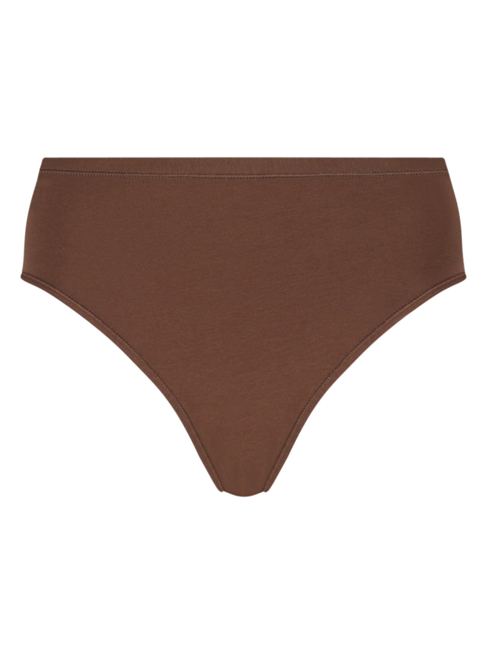 beYOUtiful - Slip alto in cotone elasticizzato extra fine Marroni Donna - Ragno