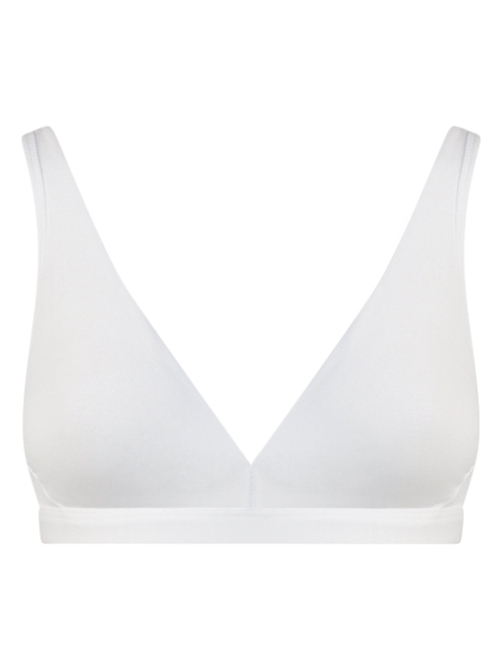 beYOUtiful Bralette - Reggiseno in cotone elasticizzato extra fine Bianchi Donna - Ragno