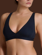 beYOUtiful Bralette - Reggiseno in cotone elasticizzato extra fine Blu Donna - Ragno