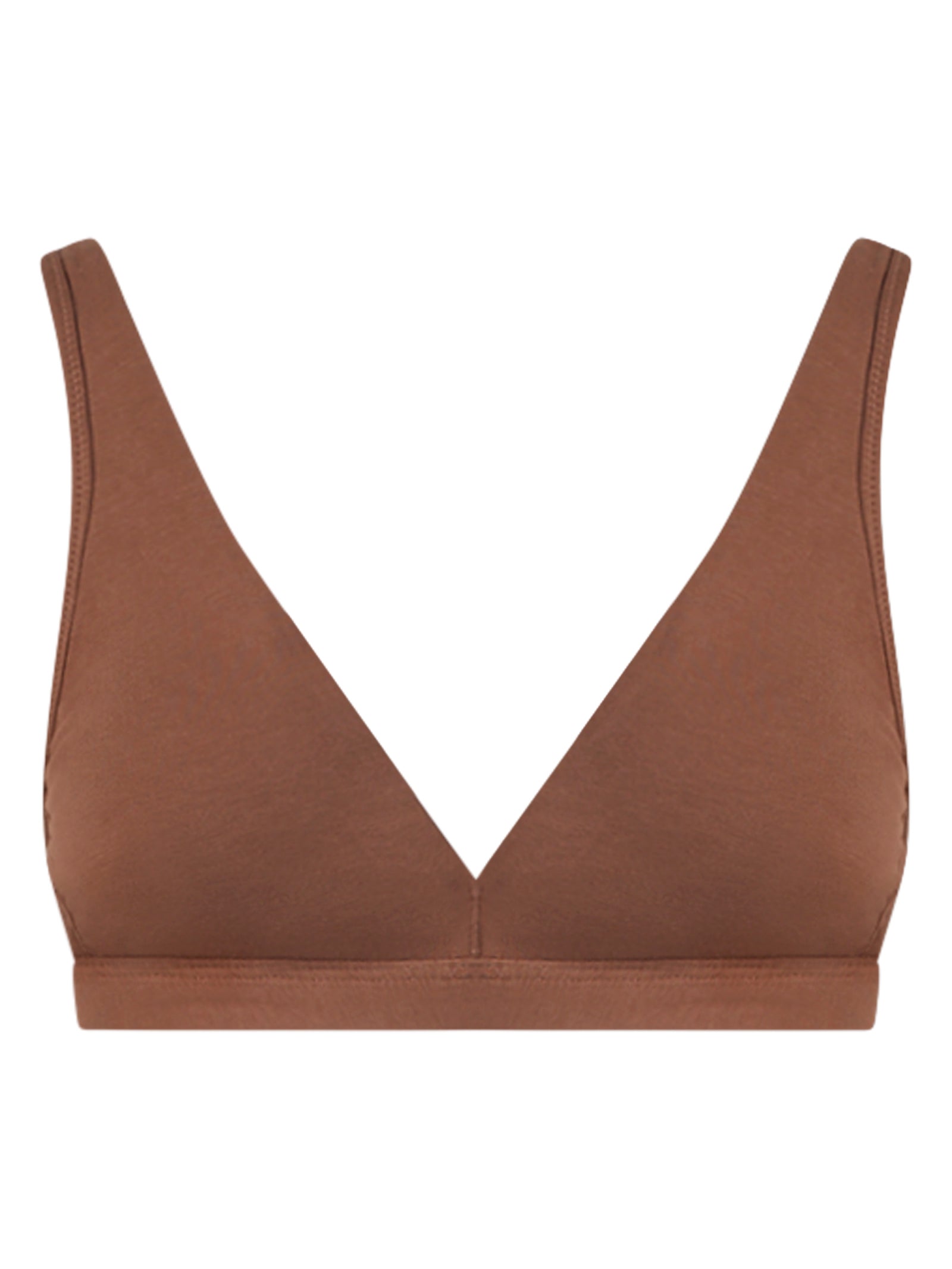 beYOUtiful Bralette - Reggiseno in cotone elasticizzato extra fine Marroni Donna - Ragno