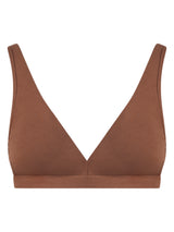 beYOUtiful Bralette - Reggiseno in cotone elasticizzato extra fine Marroni Donna - Ragno