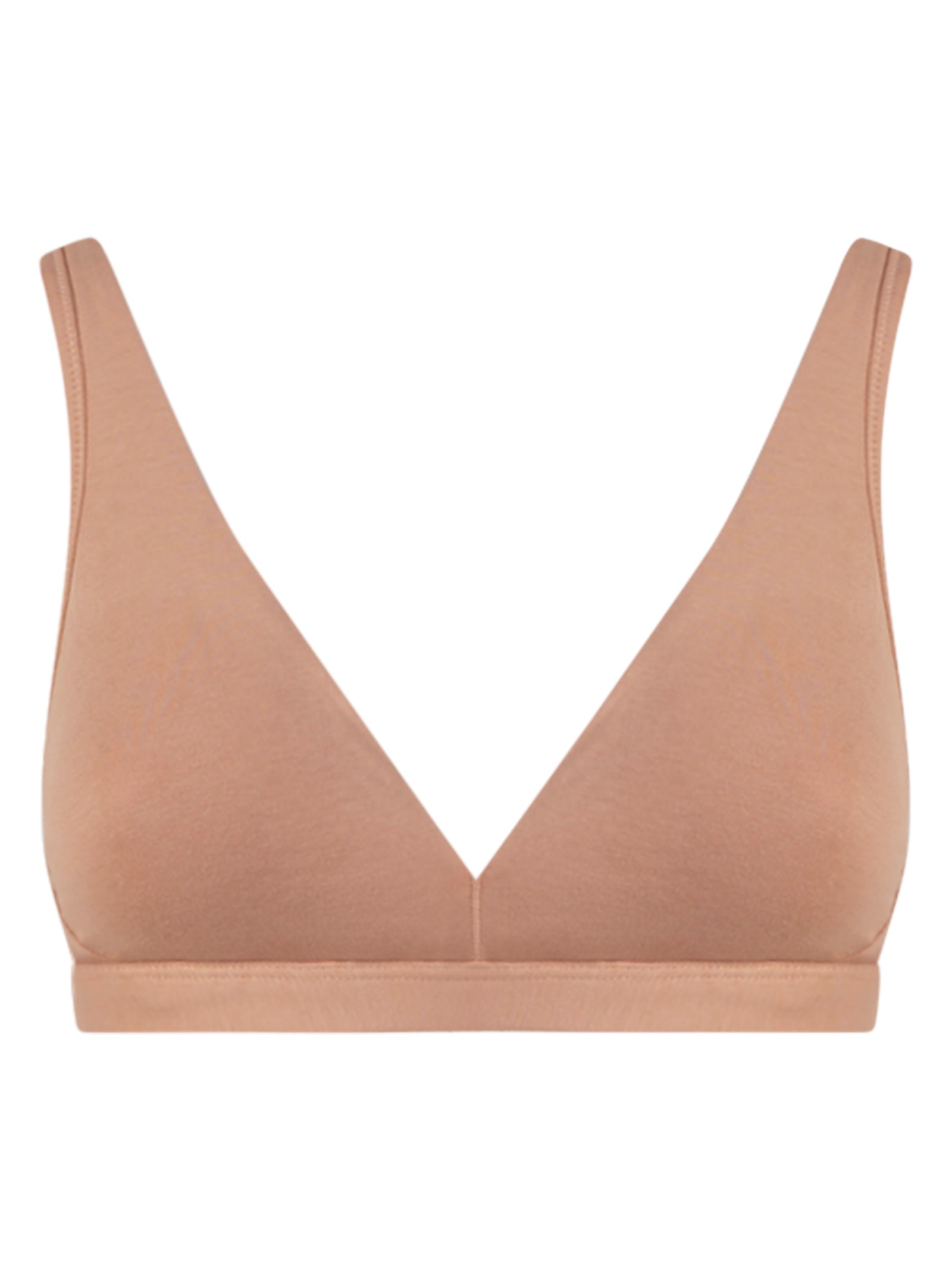 beYOUtiful Bralette - Reggiseno in cotone elasticizzato extra fine Marroni Donna - Ragno
