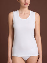 Thermo Cotton - Canottiera smanicata in caldo cotone  Bianchi Donna - Ragno
