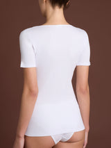 Thermo Cotton -Maglietta girocollo in caldo cotone  Neri Donna - Ragno