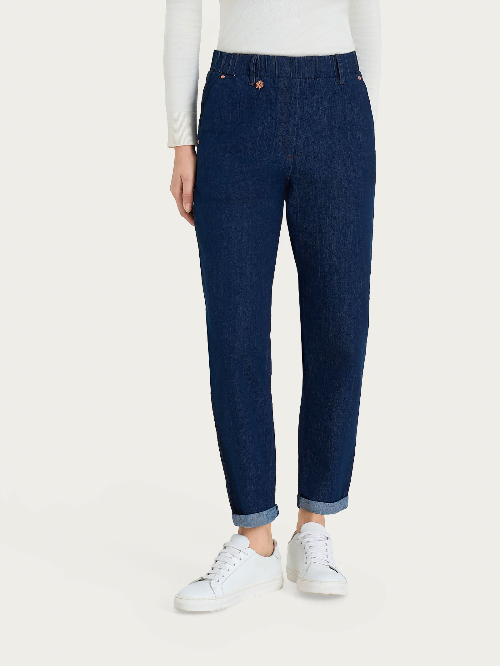 Jeans a carota in 4 Seasons Denim  Blu Donna - Ragno