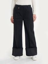 Jeans a Palazzo in 4 Seasons Denim  Neri Donna - Ragno