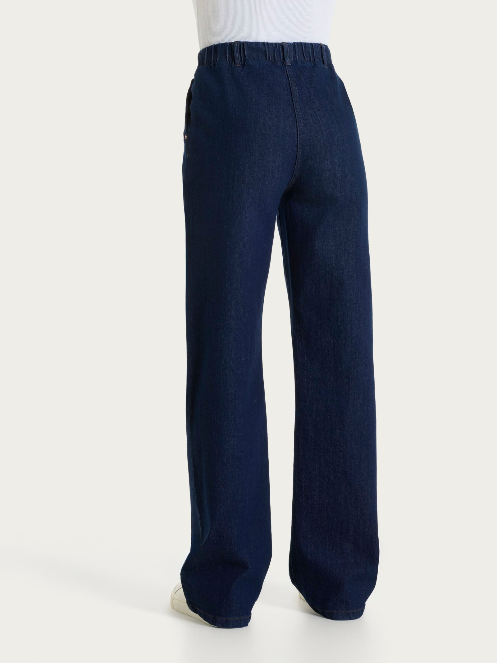 Jeans ampio con tasche in 4 Seasons Denim  Blu Donna - Ragno