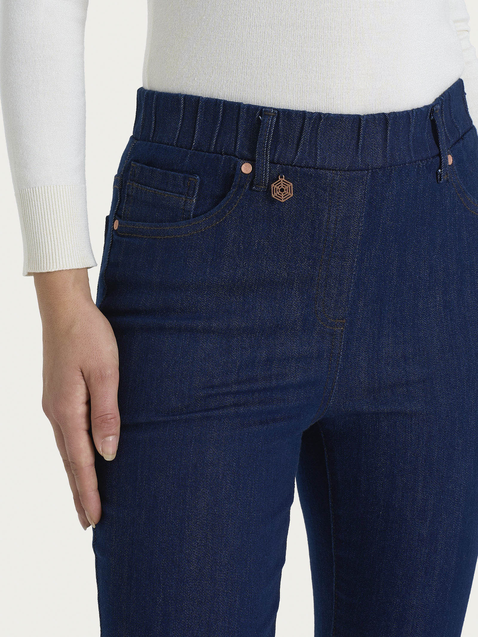 Jeans a 5 tasche in 4 Seasons Denim  Blu Donna - Ragno