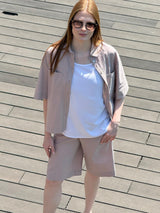 Top smanicato in Ecoseta Bianchi Donna - Ragno