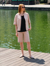 Top smanicato in Ecoseta Neri Donna - Ragno