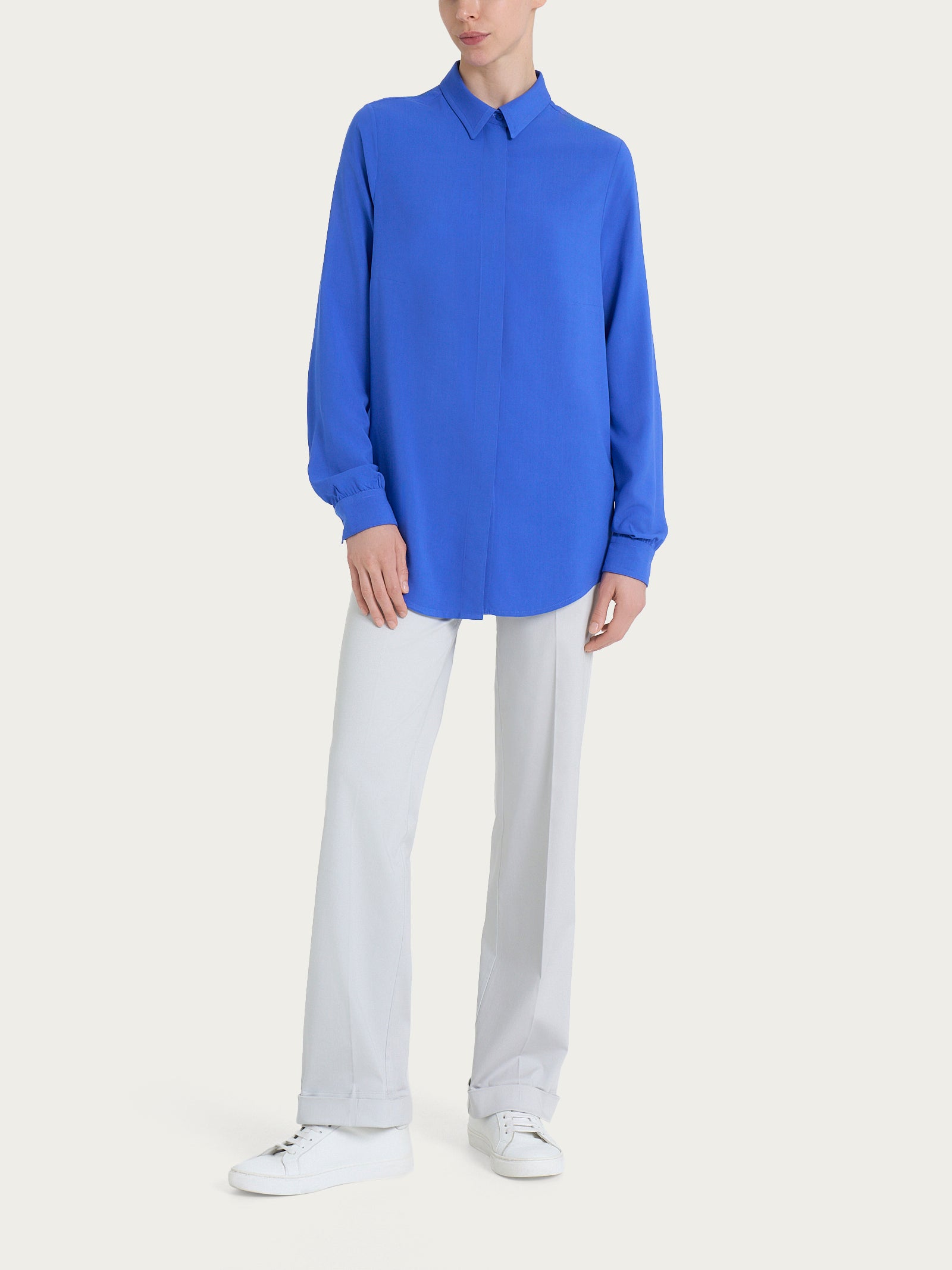 Camicia Lunga Bicolore, Bianca E Nera, Ideale Per I Sabati Sera Oltretempo - Foto 3