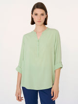 Blusa con Collo Serafino in EcoSeta -  - Ragno