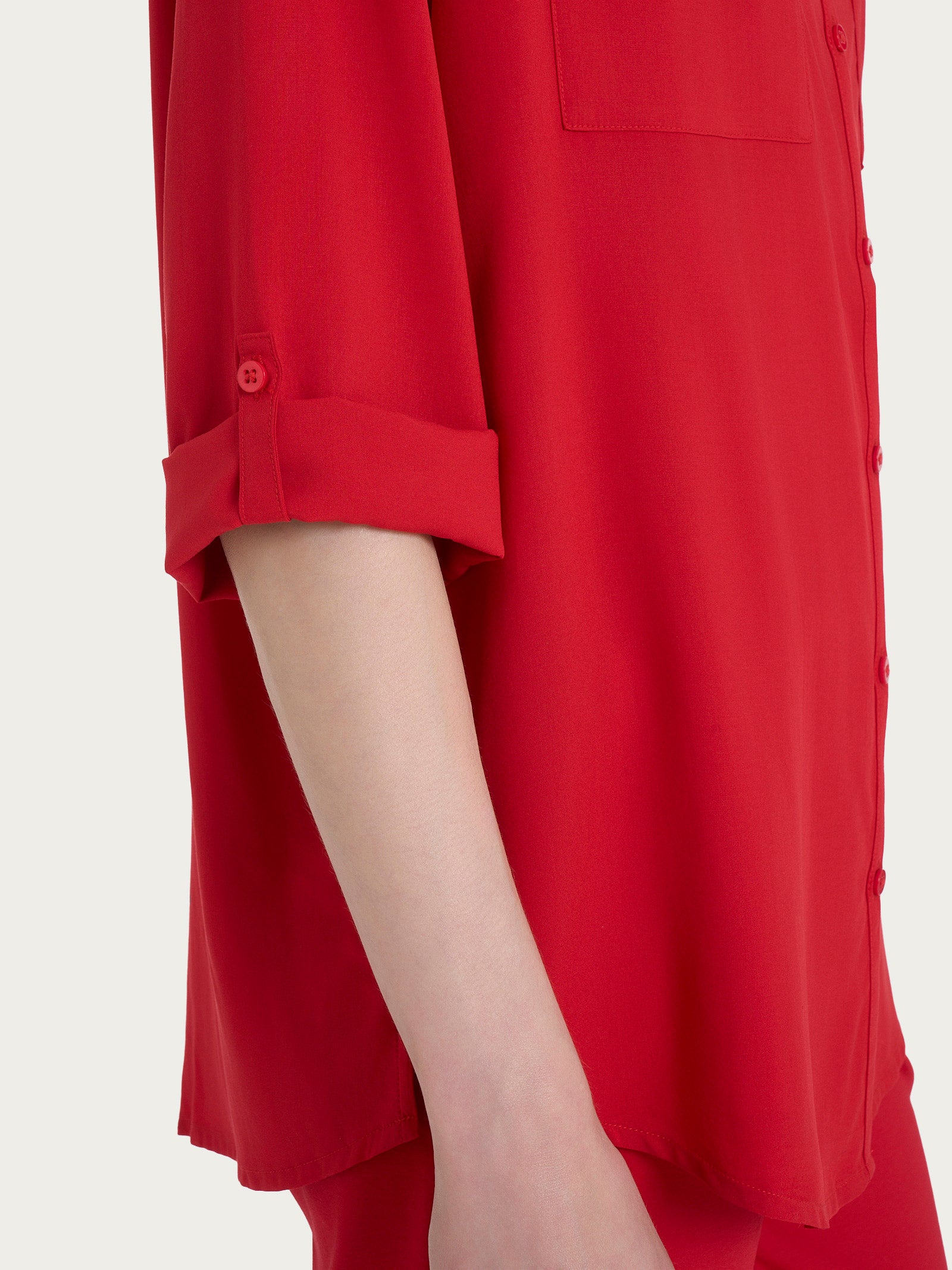 Top Senza Maniche In Cotone E Seta - Rosso Vino, Per Bambini E Bambine, Bio - Foto 10