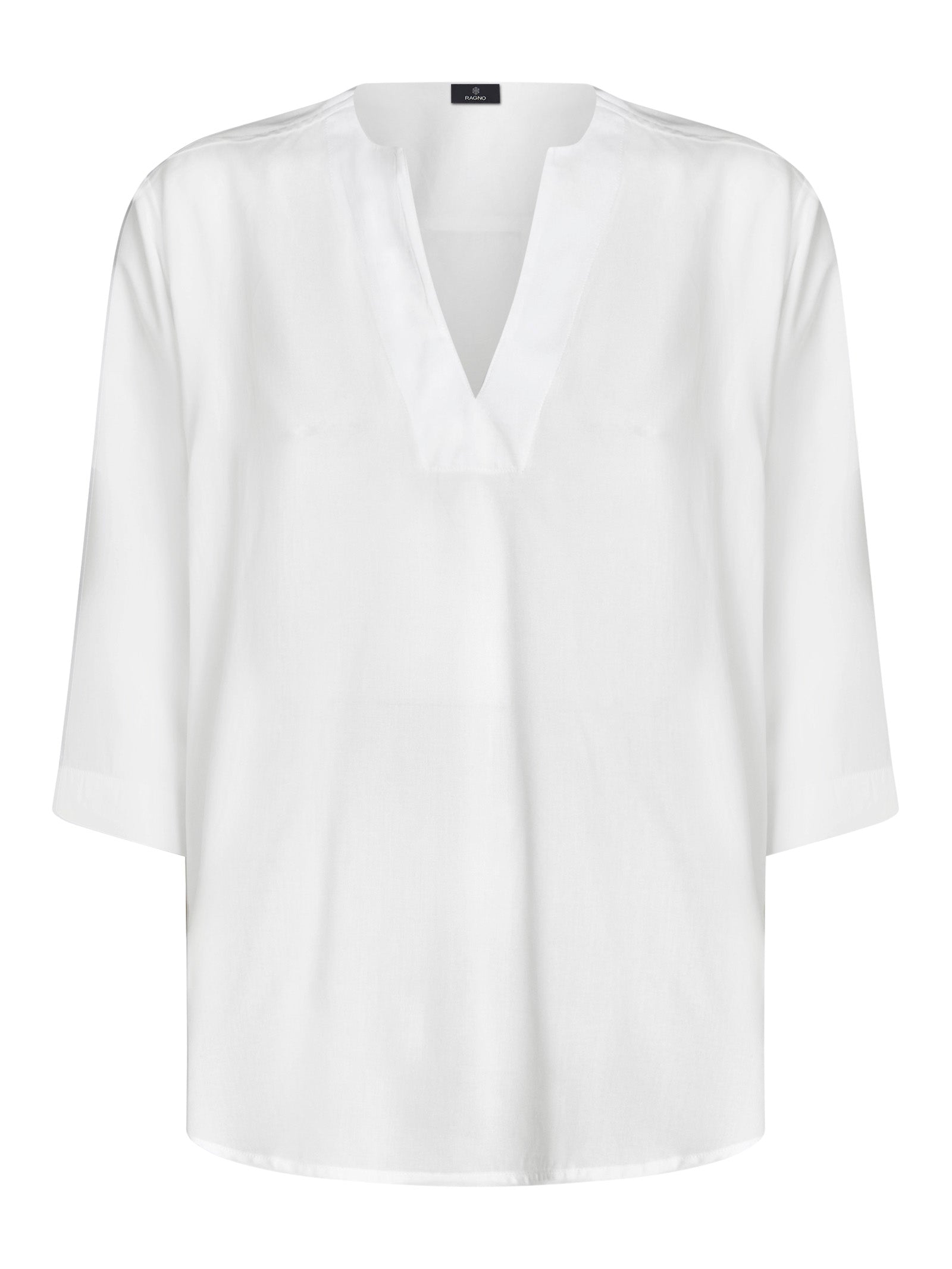 Blusa con scollo a V in EcoSeta -  - Ragno