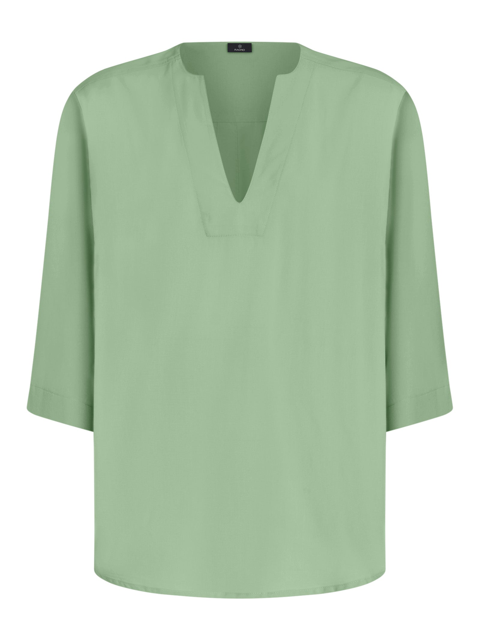 Blusa con scollo a V in EcoSeta -  - Ragno