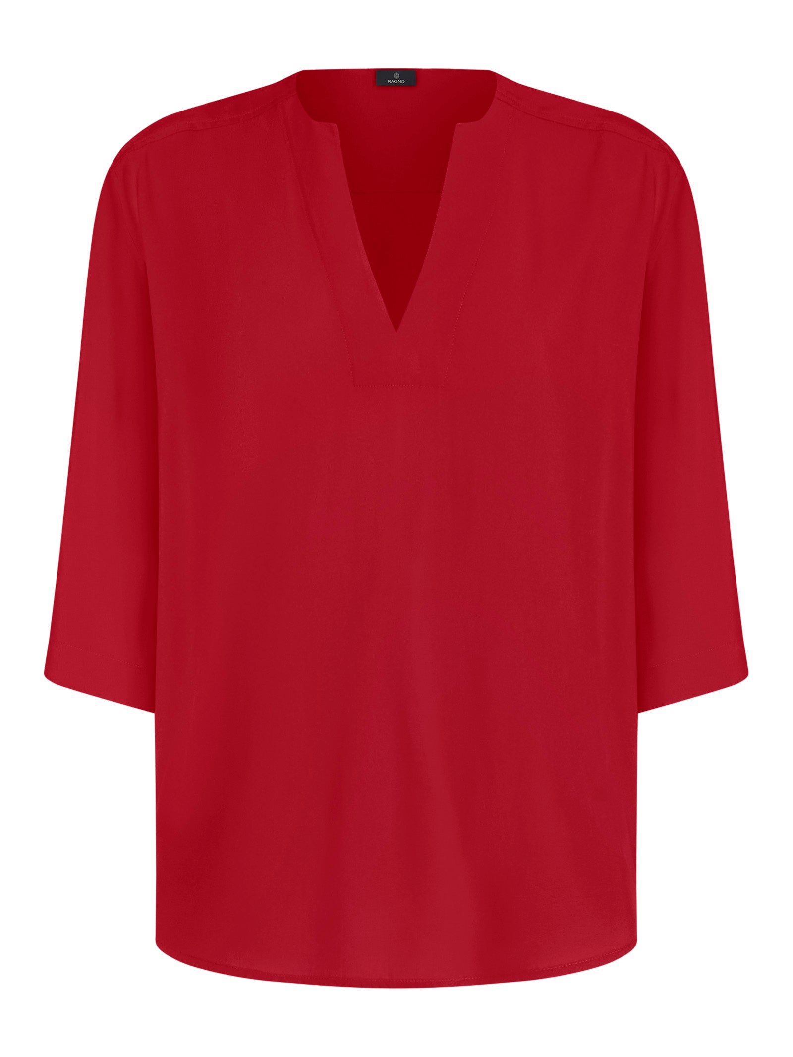 Blusa con scollo a V in EcoSeta -  - Ragno