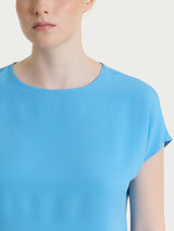 Blusa con manica Kimono in Ecoseta Azzurri Donna - Ragno