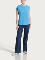 Blusa con manica Kimono in Ecoseta Azzurri Donna - Ragno