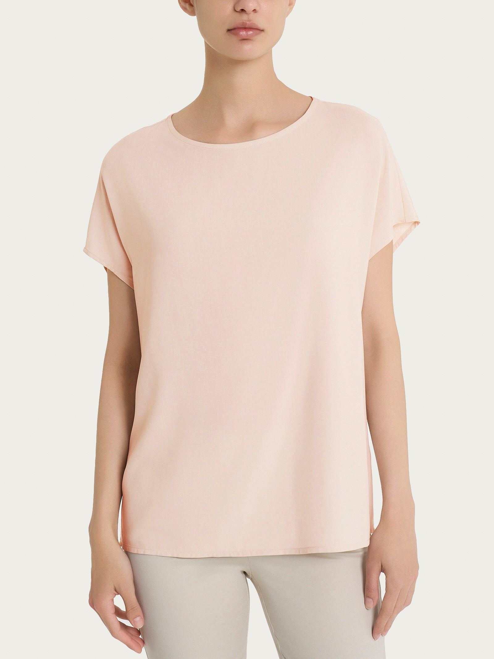 Blusa con manica Kimono in Ecoseta Rosa Donna - Ragno