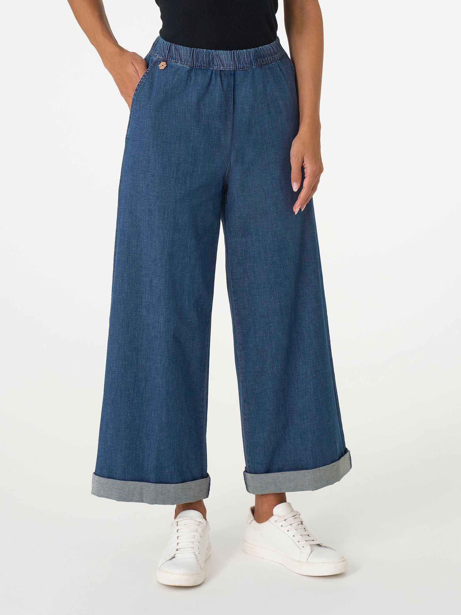 Jeans Cropped in Super Light Denim -  - Ragno