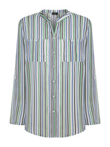 Camicia con collo coreano in Ecoseta -  - Ragno