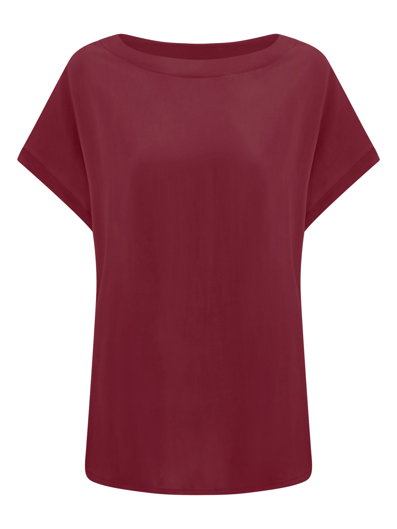 Maglietta con manica corta kimono in Misto Viscosa Rossi Donna - Ragno