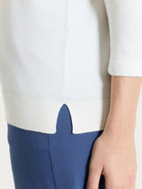 Maglia con scollo a V e con manica 3/4 in Summertime Bianchi Donna - Ragno