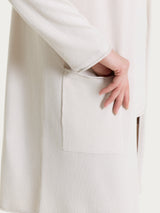 Cardigan lungo aperto in Summertime Bianchi Donna - Ragno