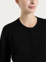 Schwarzer Summertime Cardigan mit Knöpfen - Ragno