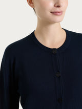 Cardigan con bottoni in Summertime Blu Donna - Ragno