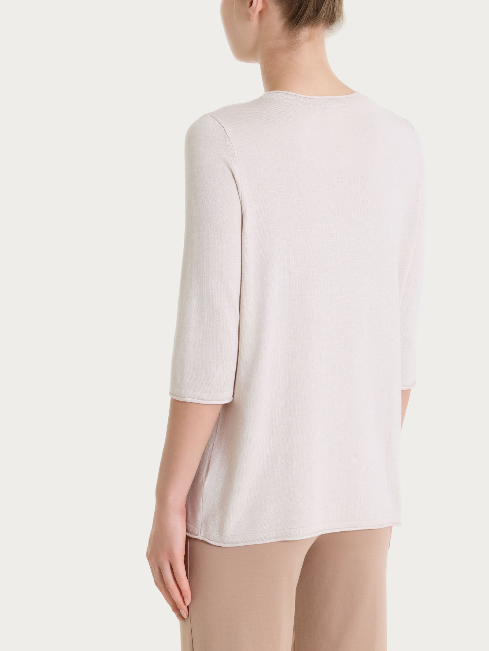 Maglia girocollo con manica 3/4 in Summertime Bianchi Donna - Ragno