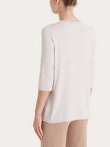 Maglia girocollo con manica 3/4 in Summertime Bianchi Donna - Ragno