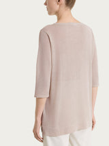 Maglia con manica 3/4 in Crêpe Lurex Rosa Donna - Ragno