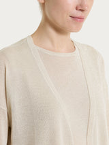 Cardigan in Crêpe Lurex Bianchi Donna - Ragno