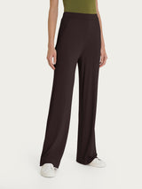 Pantalone ampio con tasche in jersey di viscosa crêpe Marroni Donna - Ragno