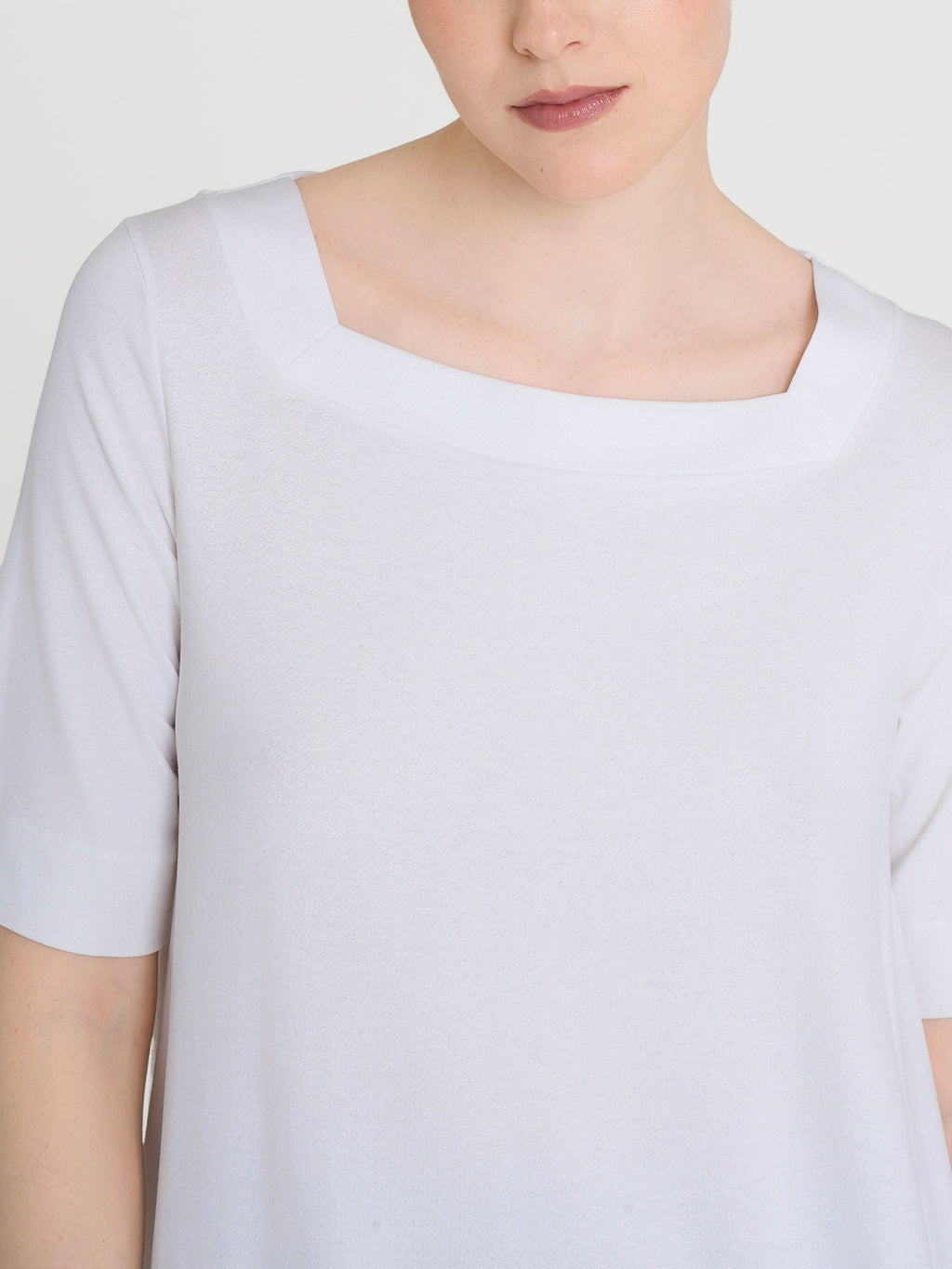 Body Manica Lunga Scollo Profondo Micromodal, bianco Body Manica Lunga Scollo Profondo Micromodal, bianco