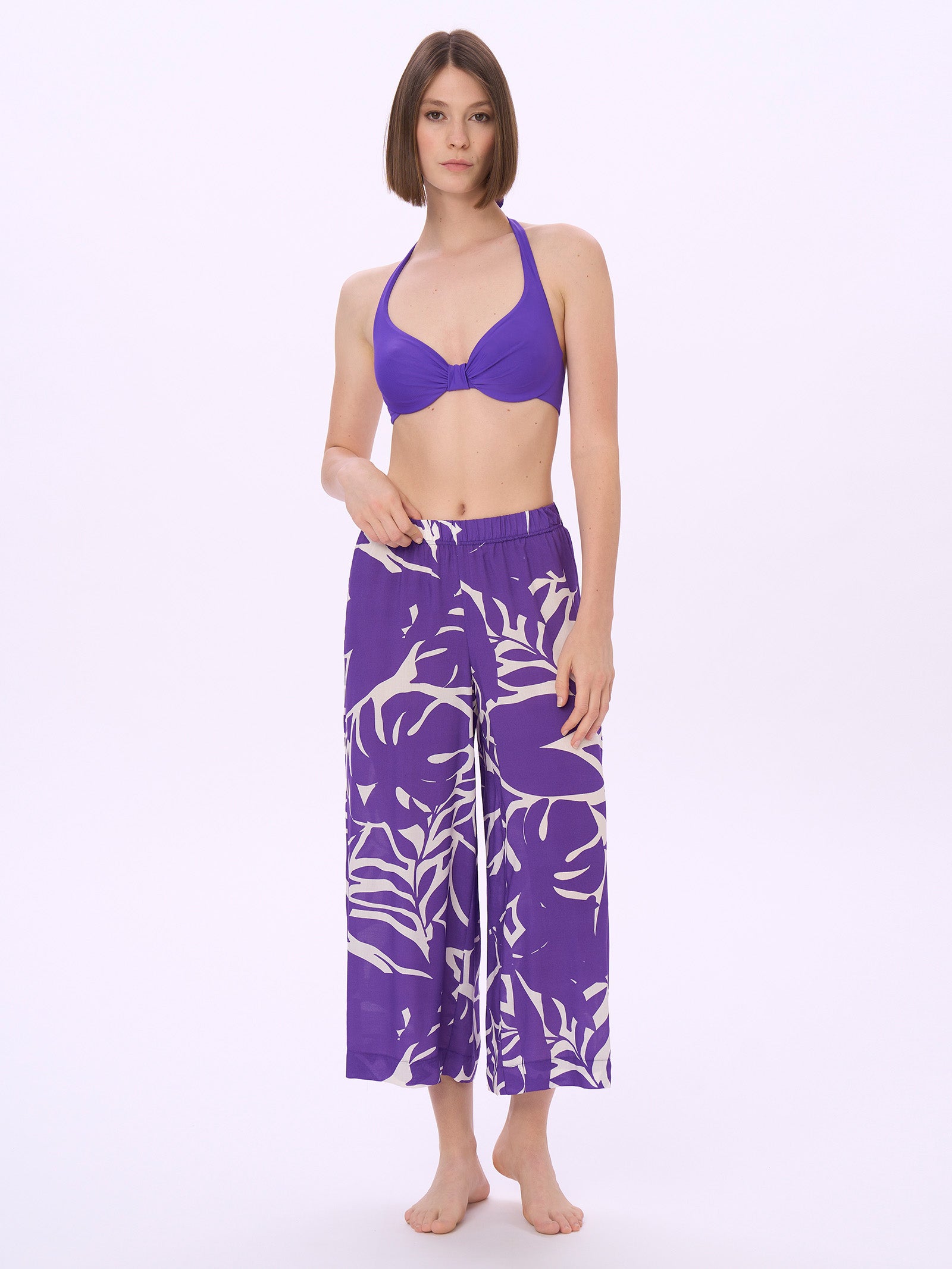 Pantalone Cropped in Viscosa Summer -  - Ragno