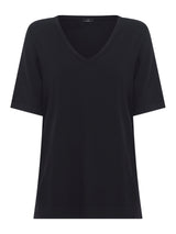 T-Shirt con Scollo a V in misto viscosa -  - Ragno